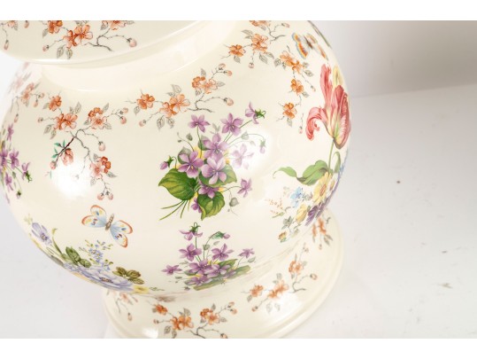 Trio Of Compatible Lidded Baluster Ginger Jars