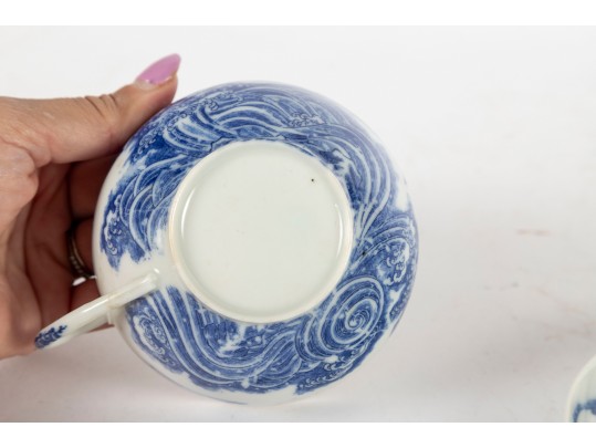 Blue And White Porcelain Teacup And Saucer