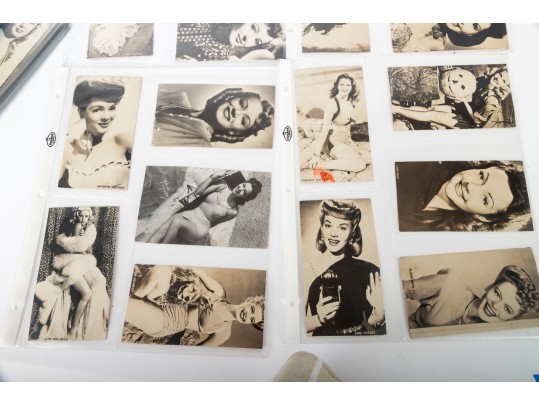 Collection Of Vintage Photographic Cards Of Actresses