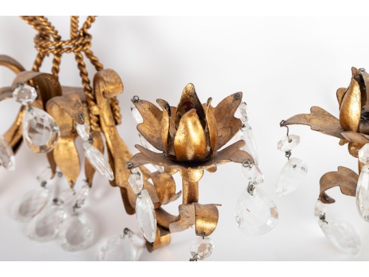 Pair Of Hollywood Regency Wall Sconces