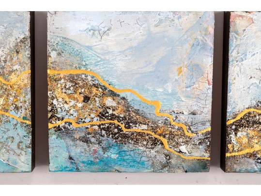 Signed Oil On Board Triptych Artworks 