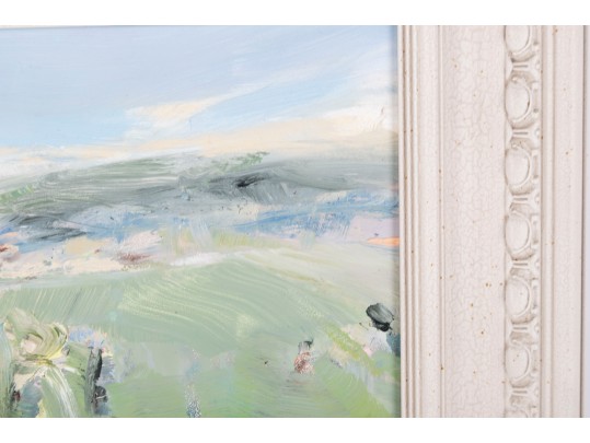 Small Oil On Board Plains Painting