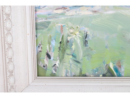 Small Oil On Board Plains Painting