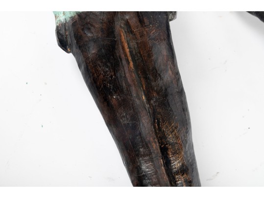 Duo Of Painted Swimmer Figures