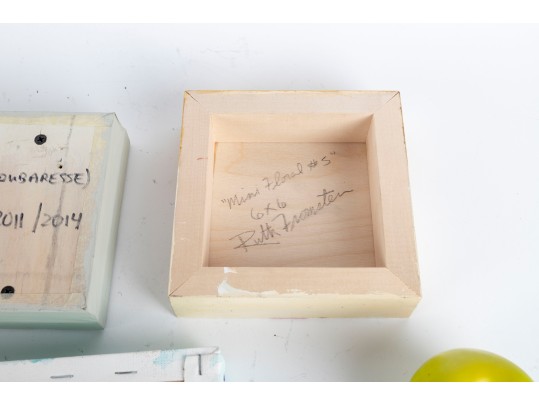 Collection Of Small Paintings On Board And Canvas