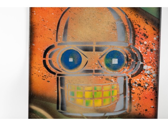 MR. COTY Rattlecan Art On Canvas — Bender (Futurama)