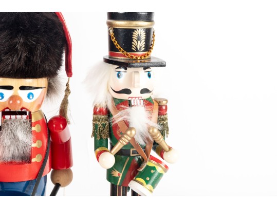 Set Of Four Vintage Wooden Nutcrackers