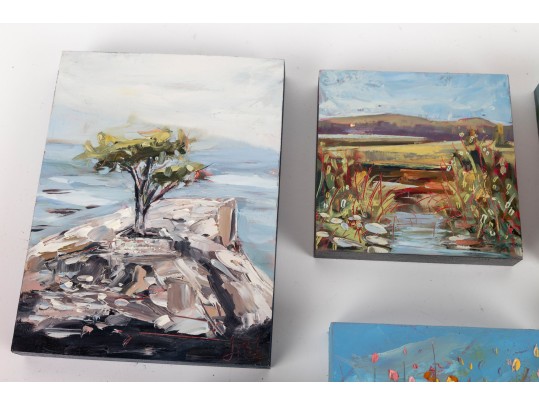 Leitner Studios Miniature Oil On Board Paintings