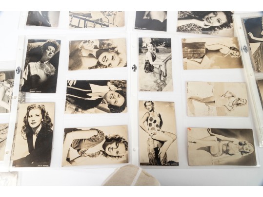 Collection Of Vintage Photographic Cards Of Actresses