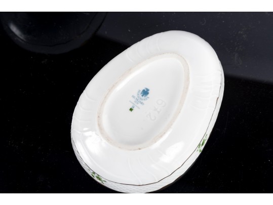 Hungarian Hollohaza Porcelain Egg Trinket Box