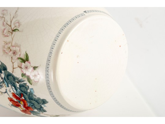 Trio Of Compatible Lidded Baluster Ginger Jars