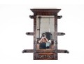 Antique English Renaissance Revival Mirror Hall Tree