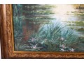 Signed K. Hillman Oil On Canvas, Tropical Landcape
