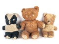 Trio Of Antique Plush Animal Toys