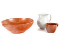 Trio Of Jugtown Pottery Ceramics