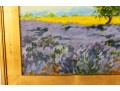 Oil On Canvas Lavender Landscape -- Unsigned