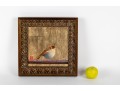 Oil On Board & Gold Leaf Signed Finch Painting