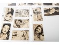 Collection Of Vintage Photographic Cards Of Actresses