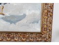 Gilt/Oil On Board Seagull Painting — Signed