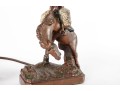 Vintage Cowboy On Bucking Bronco Table Lamp