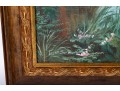Signed K. Hillman Oil On Canvas, Tropical Landcape