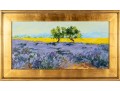 Oil On Canvas Lavender Landscape -- Unsigned