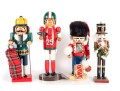 Set Of Four Vintage Wooden Nutcrackers