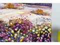Colorful Desert Wildflowers Palette Knife Oil Painting
