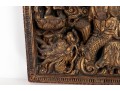 Antique Chinese Gilt Carved Wooden Panel