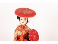 Japanese Geisha Doll In Red Kimono