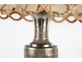 Pair Of Lavishly Hand-Chased Metal Table Lamps