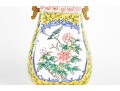 Chinese Cantonese Enameled Brass Vase