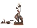 Vintage Cowboy On Bucking Bronco Table Lamp