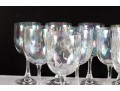 Fostoria Firelight Iridescent Wine Glasses.