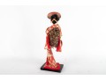Japanese Geisha Doll In Red Kimono