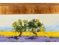 Oil On Canvas Lavender Landscape -- Unsigned