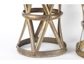 Brass Drum Side Tables