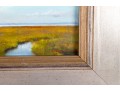 Small Oil On Board Marshlands Painting -- Signed