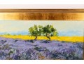 Oil On Canvas Lavender Landscape -- Unsigned