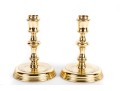 Baldwin Forged Brass Baluster Candlestick Holders