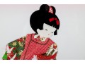 Geisha Girl Oshie Textile Art