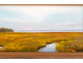 Small Oil On Board Marshlands Painting -- Signed