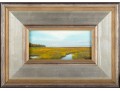 Small Oil On Board Marshlands Painting -- Signed