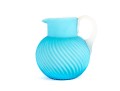 Vintage Blue Satin Cased Glass Pitcher