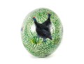 Decoupage Ostrich Egg With Guinea Fowl Motif