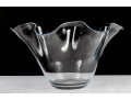 Clear Glass Handkerchief Bowl
