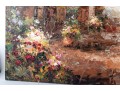 Oil On Canvas Tuscan Village Painting — Signed