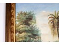 Signed K. Hillman Oil On Canvas, Tropical Landcape