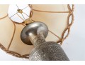 Pair Of Lavishly Hand-Chased Metal Table Lamps