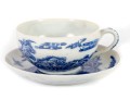 Blue And White Porcelain Teacup And Saucer